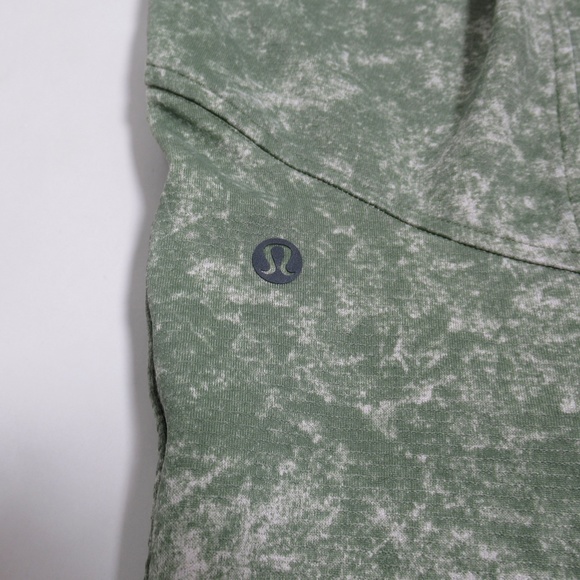 Lululemon Men's Textured Tech Pant Denim Wash Print Green Twill Multi Size XS - Picture 9 of 12